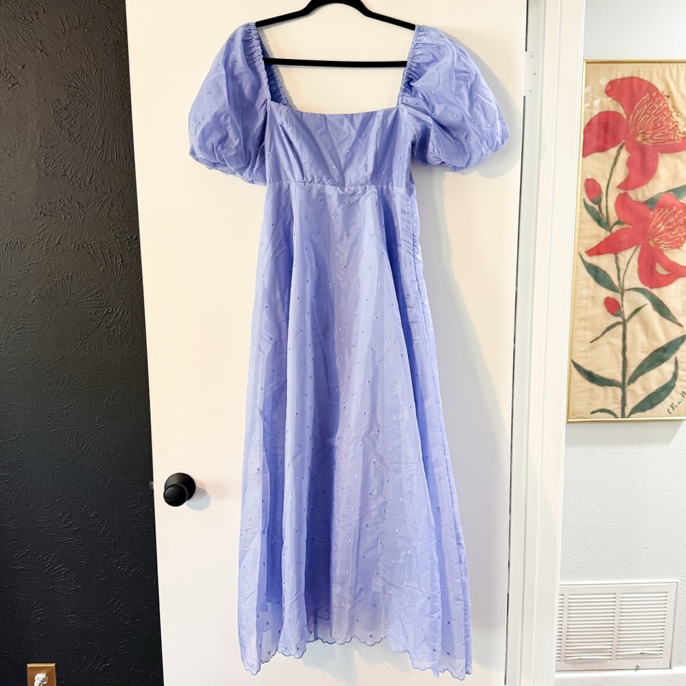 Hill House The Matilda Dress in Hyacinth Organza Dot Size Small - Picture 3 of 8